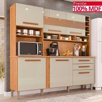 Cozinha 6 Portas 2 Gavetas Amanda Com Espelho - Tudo De Móveis Cinamomo-off - 1