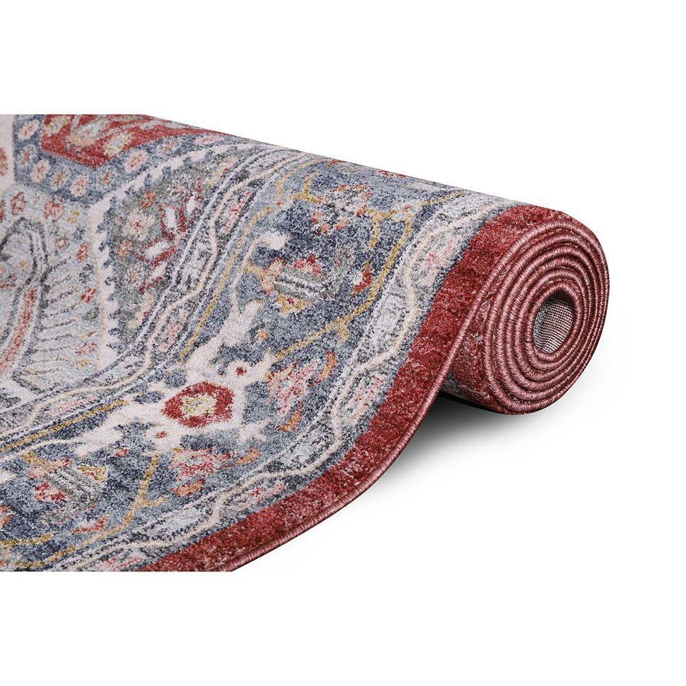 Tapete Para Sala Coliseo 05 Cinza e Vermelho 3,00x4,00m - 7