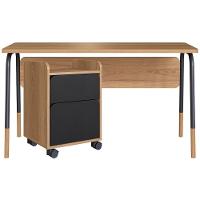 Conjunto Escritorio Home Office 2 Peças 27988x27998 Nero Hanover Artesano Hanover Nero - 1