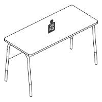 Conjunto Escritorio Home Office 2 Peças 27988x27998 Nero Hanover Artesano Hanover Nero - 3