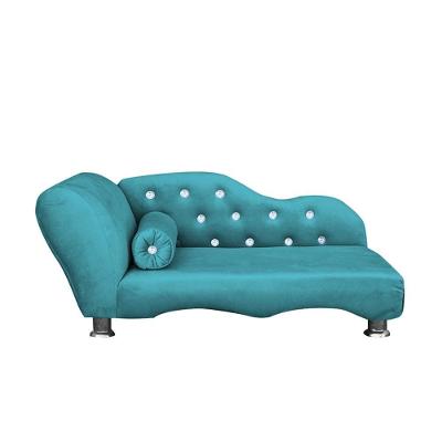 Cama Caminha Diva Pet Veludo Strass Turquesa Dvinn Turquesa