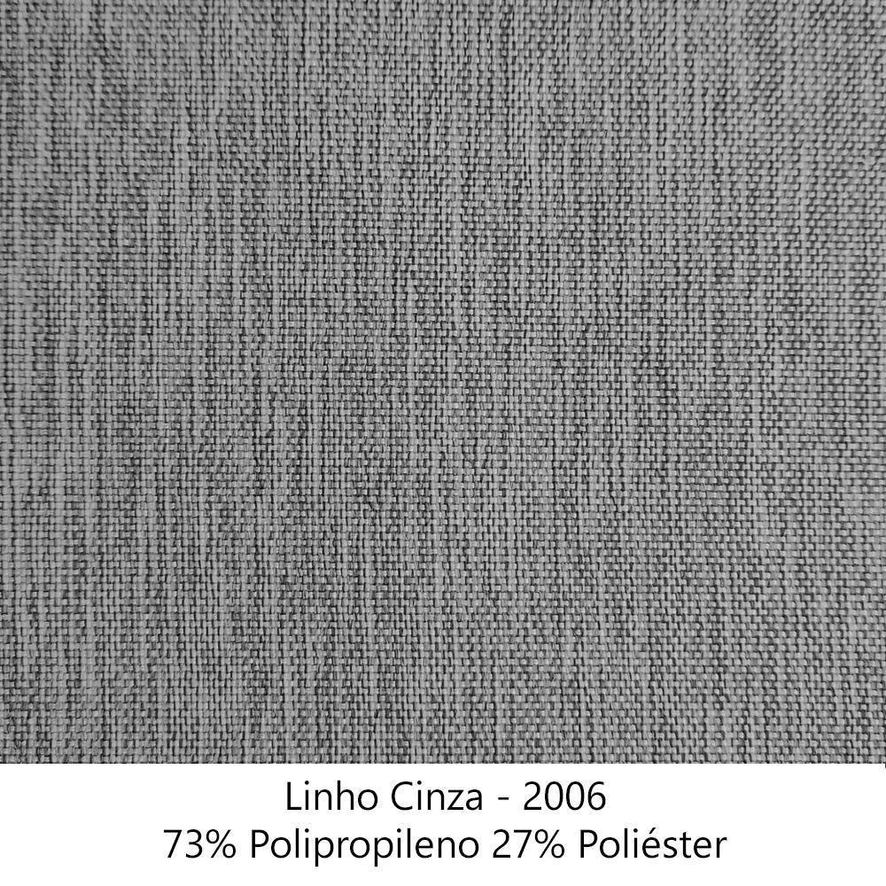 Poltrona Sala De Estar Liv 1 Lugar Pes Aço Linho Cinza Ezz Cinza - 10