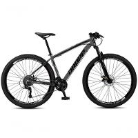 Bicicleta Aro 29 Dropp Sw 24 Vel Câmbio Shimano Quadro Alumínio Mtb Grafite+preto 17 Grafite+preto - 1