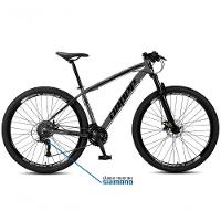 Bicicleta Aro 29 Dropp Sw 24 Vel Câmbio Shimano Quadro Alumínio Mtb Grafite+preto 17 Grafite+preto - 2