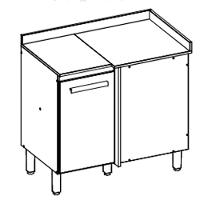 Balcao Canto Reto 89 Cm Com Tampo 16990 Freijo Off White Cristal Nicioli - 2