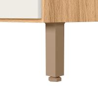 Balcao Canto Reto 89 Cm Com Tampo 16990 Freijo Off White Cristal Nicioli - 5