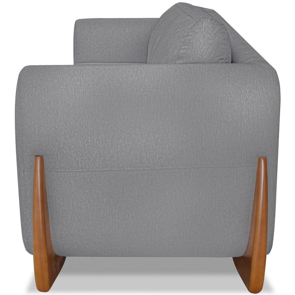 Kit 2 Poltronas Jolie 1 Lugar Pes Boomerang Linho Cinza Ezz Cinza - 2