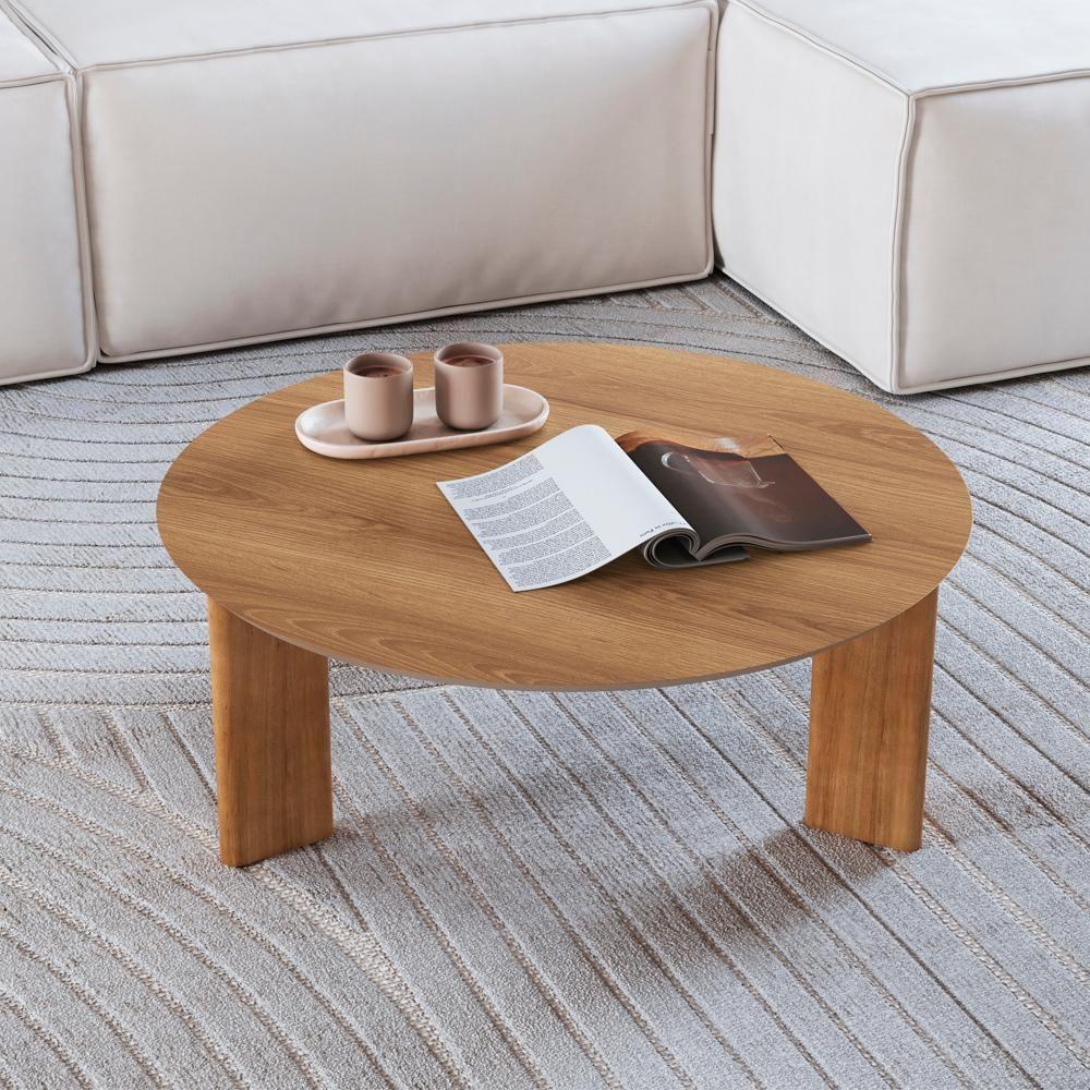 Mesa De Centro Chanfrada Pe Madeira Hanover 28018 Artesano Hanover - 6