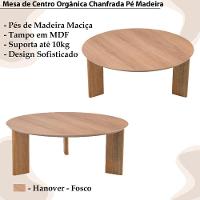 Mesa De Centro Chanfrada Pe Madeira Hanover 28018 Artesano Hanover - 5