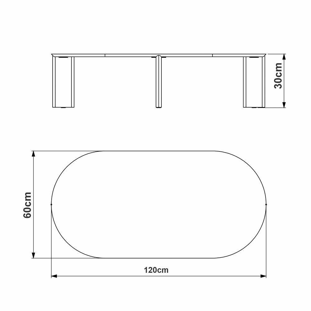 Mesa De Centro Chanfrada Pe Madeira Hanover 28017 Artesano Hanover - 3