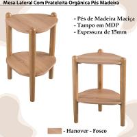 Mesa Lateral Organica Pe Madeira 28013 Hanover Artesano Hanover - 5