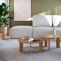 Kit Mesa De Centro E Lateral Chanfrada Pes Madeira Hanover Artesano Hanover - 1