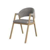 Cadeira Mesa De Jantar Reforçada Moderna Suellen Linho Grafite - 1