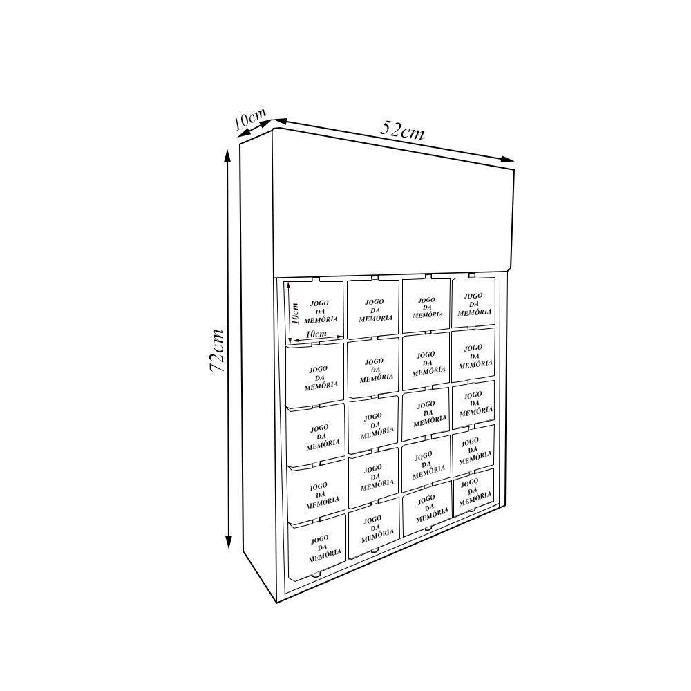 Jogo Da Memória Em Mdf Fixação Na Parede Animais L12 - Criança Feliz - 4