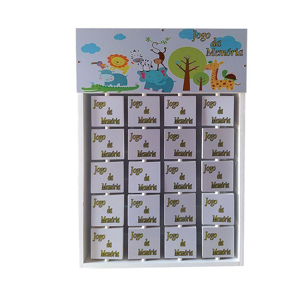 Jogo Da Memória Em Mdf Fixação Na Parede Animais L12 - Criança Feliz - 6