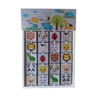 Jogo Da Memória Em Mdf Fixação Na Parede Animais L12 - Criança Feliz - 2