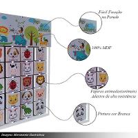 Jogo Da Memória Em Mdf Fixação Na Parede Animais L12 - Criança Feliz - 8