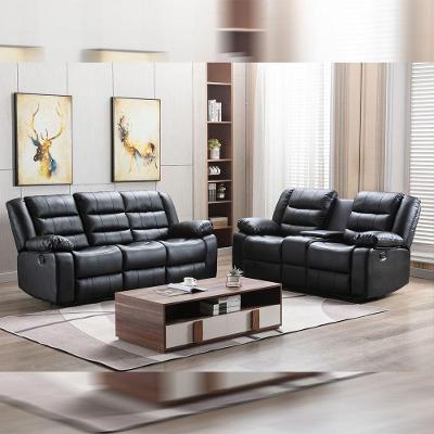 Conjunto Poltronas Sala De Cinema 2 E 3 Lugares Oscar Com Massagem/aquecimento Pu Preto G31 - Laura Lar