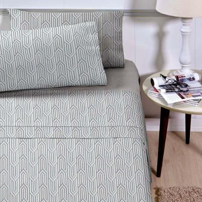 Jogo De Cama Casal Home Design 200 Fios 4 Peças Modern Geo