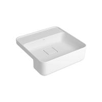 Cuba De Semiencaixe Deca Slim 40x40 L.61040.m.17 Quadrada Com Mesa Branca - 1