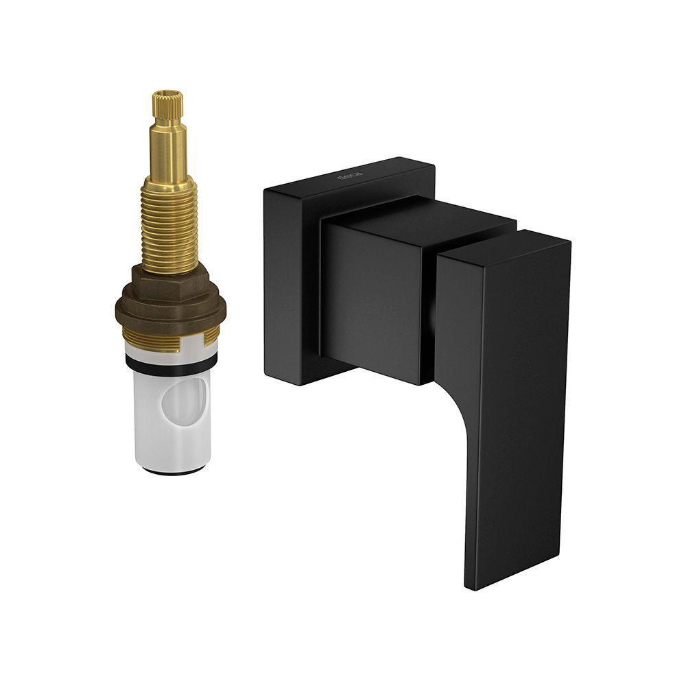 Acabamento Para Registro De Pressão Deca Unic 4916.bl90.pq.mt 1-2" E 3-4" Black Matte - 1