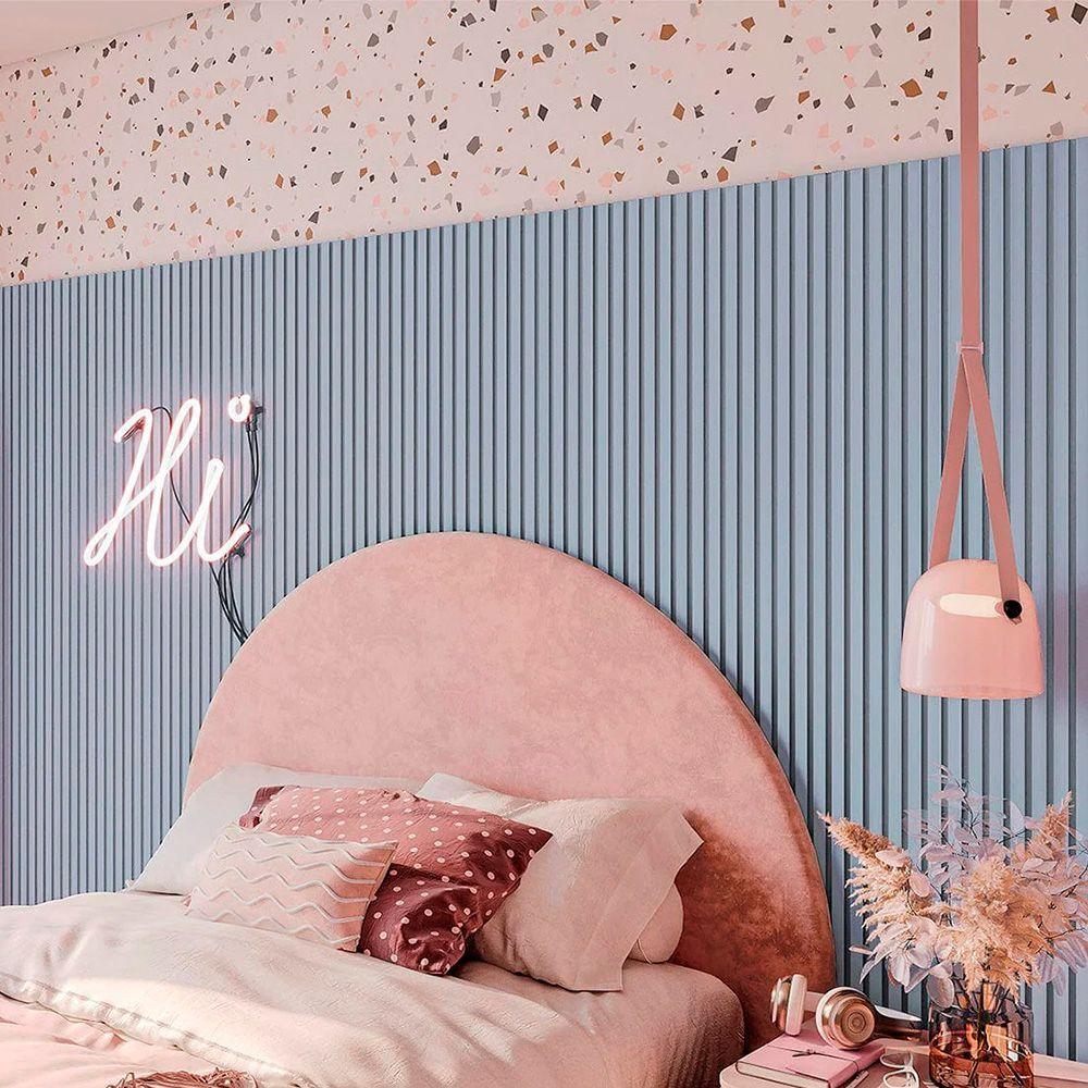 Painel Ripado Laminado De Eva Autocolante Rpdol 10cm Linha Play Azul 10 Metros Rpdol 04 - 2