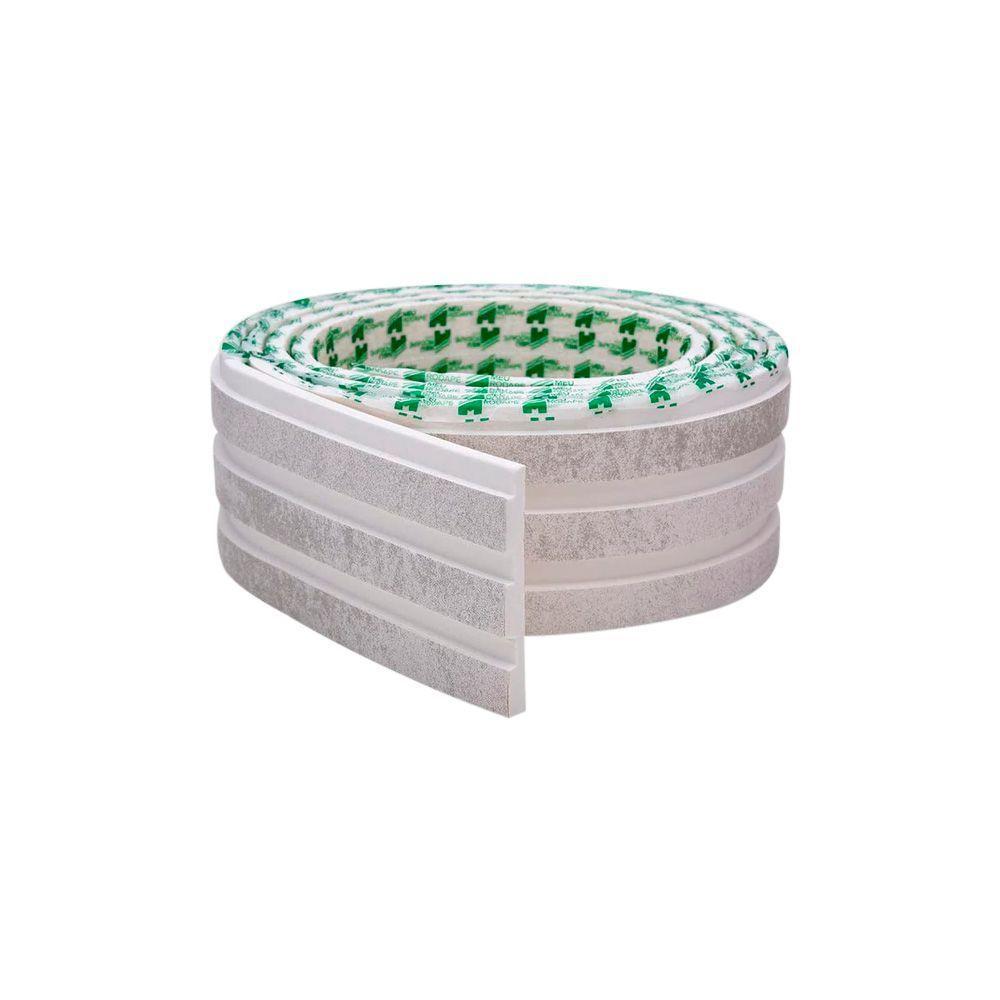 Painel Ripado Laminado De Eva Autocolante Rpdol 10cm Linha Urban White 10 Metros Rpdol 08 - 1