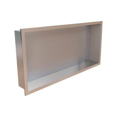 Nicho De Embutir Para Banheiro Linear Elleve 9565 30x60 Inox