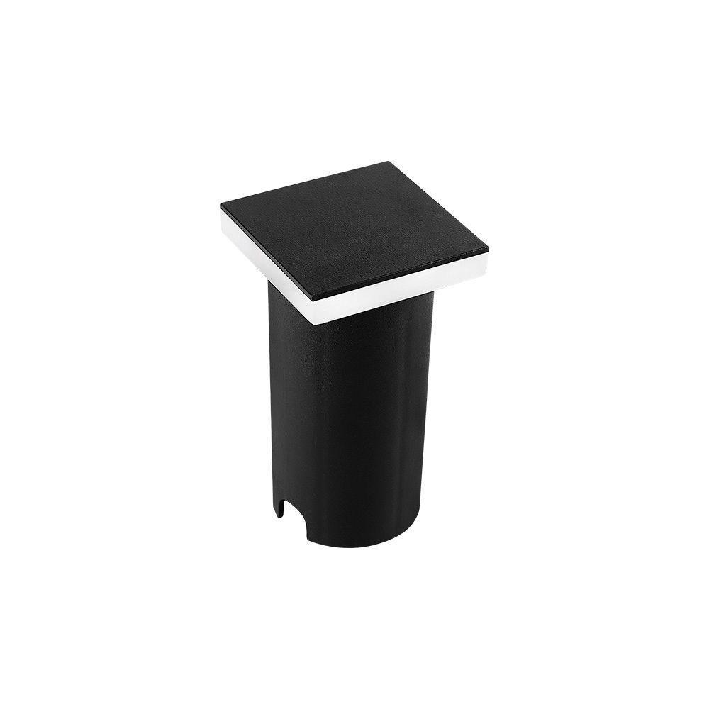 Embutido De Solo Led Nordecor Quadrado Siva 6582 1w Bivolt Preto 3000k Luz Amarela - 1