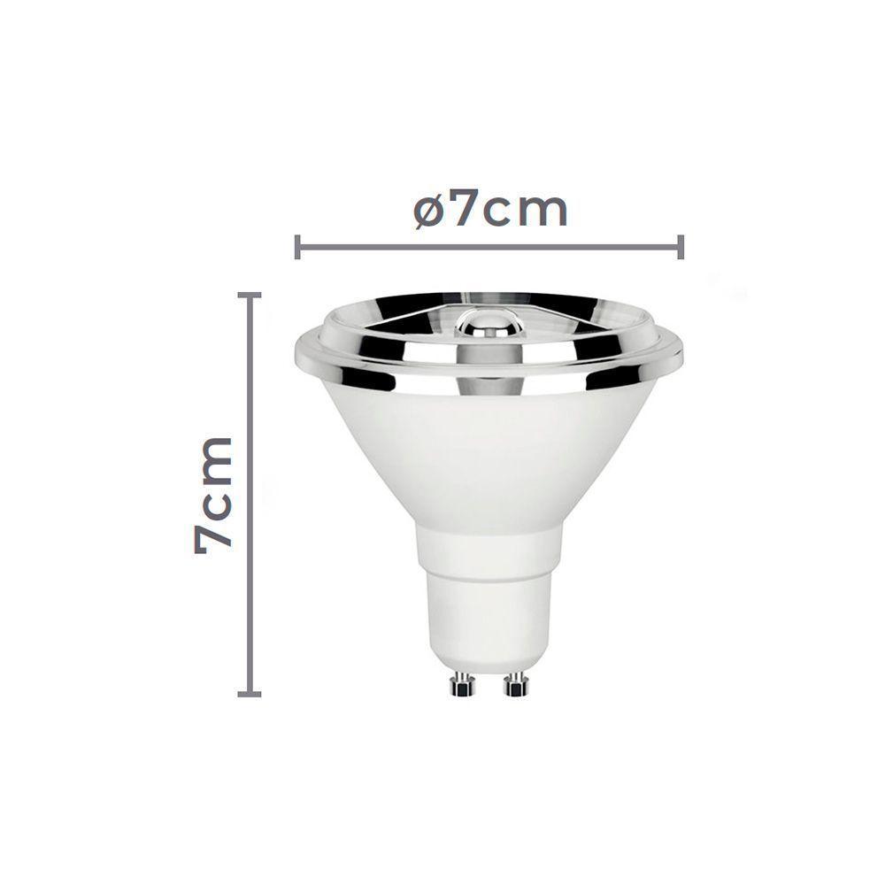 Lâmpada Led Nordecor Ar70 Dimerizável 4,8w Gu10 Alto Irc 95 127v 2700k Luz Amarela - 2