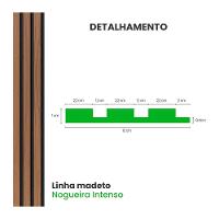 Painel Ripado Laminado De Eva Autocolante Rpdol 10cm Linha Madeto Nogueira Intenso 2,5 Metros Rpdol 20 - 3