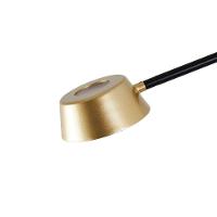 Abajur De Coluna Nordecor Zavi 124cm Led Bivolt Ouro Fosco - Preto 2552 - 4