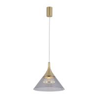 Lustre Pendente Nordecor Thom 2695 Dourado Fosco Led Bivolt Dourado Fosco 2695 - 3