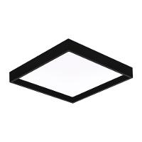 Painel De Led Stella Quadrado Deep De Sobrepor Recuado 28w Bivolt Preto 4000k Luz Neutra - 4