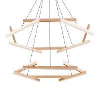 Lustre Pendente Nordecor Wida 2786 Preto - Ouro Champagne Led Bivolt Preto - Ouro Champagne 2786 - 1