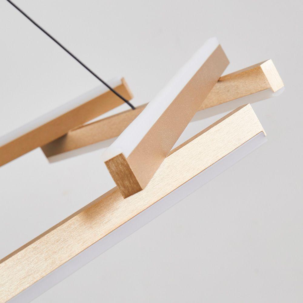 Lustre Pendente Nordecor Wida 2787 Preto - Ouro Champagne Led Bivolt Preto - Ouro Champagne 2787 - 4