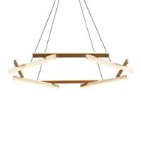 Lustre Pendente Nordecor Wida 2787 Preto - Ouro Champagne Led Bivolt Preto - Ouro Champagne 2787 - 1