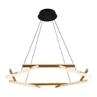 Lustre Pendente Nordecor Wida 2787 Preto - Ouro Champagne Led Bivolt Preto - Ouro Champagne 2787 - 3