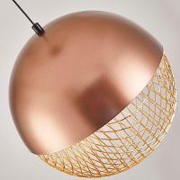 Lustre Pendente Nordecor Rezi 2933 25cm Cobre - Dourado Brilho Led Bivolt - 2