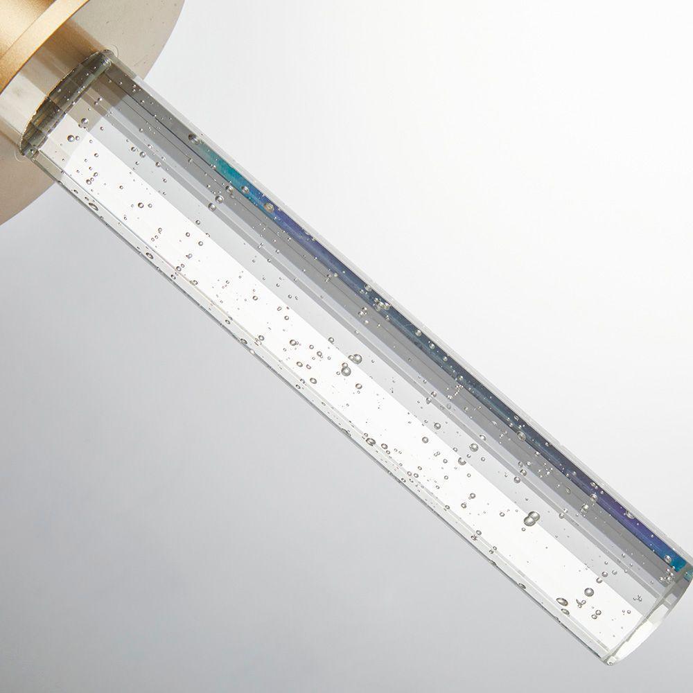 Lustre Pendente Nordecor Kalu 2766 Dourado Fosco Led Bivolt Dourado Fosco 2766 - 4