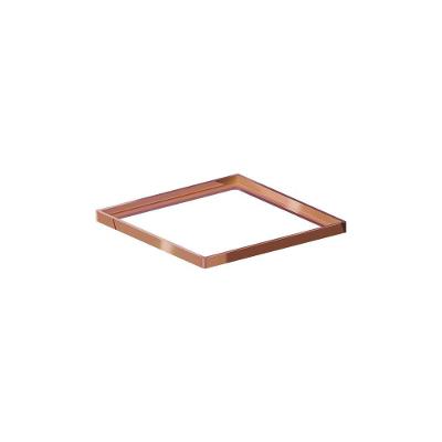 Porta Grelha Linear Elleve Quadrado 4190 15x15 Red Gold