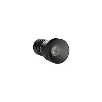 Spot De Embutir Nordecor Auko Lai Mini Redondo Led Alto Irc 90 1w Bivolt Preto 3000k Luz Amarela 6537 - 1