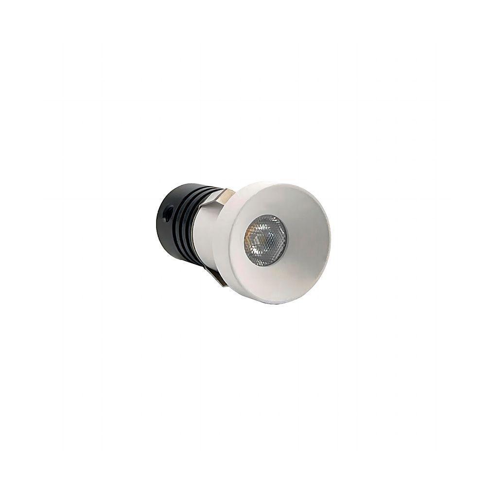 Spot De Embutir Nordecor Auko Lai Mini Redondo Led Alto Irc 90 1w Bivolt Branco 3000k Luz Amarela 6536 - 1