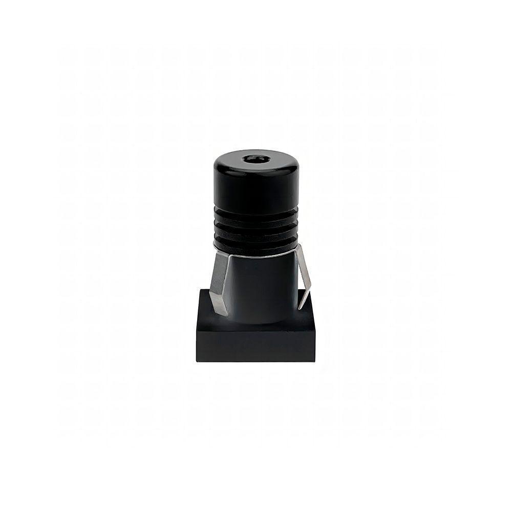 Spot De Embutir Nordecor Auko Lai Mini Quadrado Led Alto Irc 90 1w Bivolt Preto 3000k Luz Amarela 6539 - 3