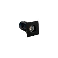 Spot De Embutir Nordecor Auko Mini Quadrado Led Alto Irc 90 1w Bivolt Preto 3000k Luz Amarela 6531 - 1