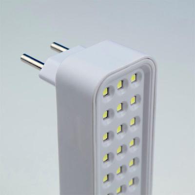 Luminária De Emergência Led Blumenau 1w Com Plug Integrado Bivolt 6500k Luz Branca