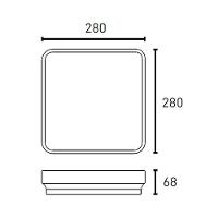 Plafon Led Blumenau Round De Sobrepor 24w Bivolt Preto - 2