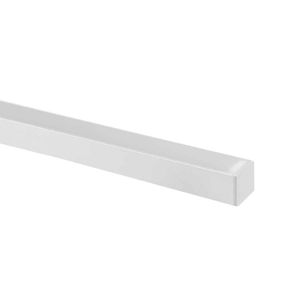 Perfil De Sobrepor Para Fita Led Blumenau Line Easy 17mm Com 3 Metros Branco Fosco - 3