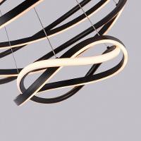 Lustre Pendente Nordecor Euni Odi 2879 Preto Led Bivolt - 4