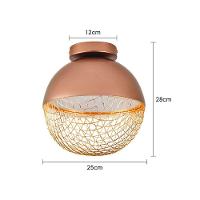 Plafon Nordecor Rezi 2931 25cm Led Bivolt Cobre - Dourado Brilho Cobre - Dourado 2931 - 2
